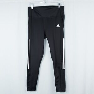 Adidas Primegreen Aeroready Mesh High Rise 3 Stripes Pocket 7/8 Tights Womens L